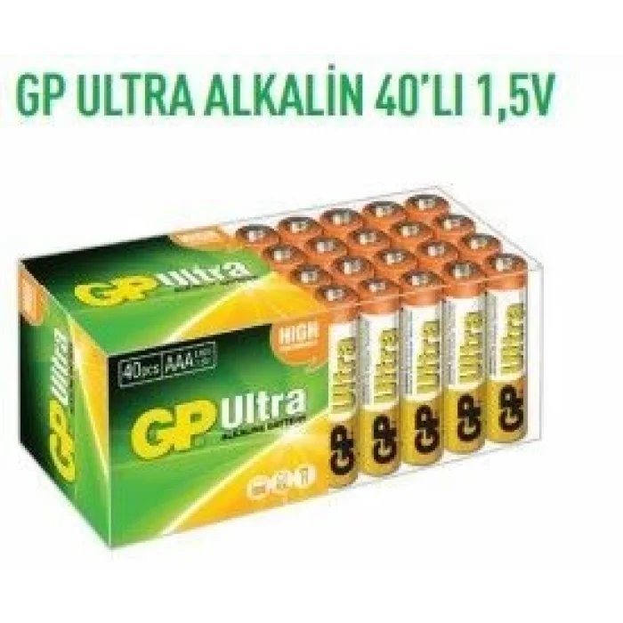 GP15AU-2MTPB40  ULTRA ALKALİN 40LI 1,5 V KALEM PİL