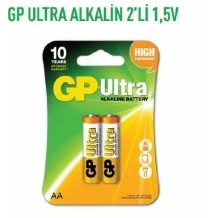 GP15AU-2U2  ULTRA ALKALİN 2Lİ 1,5V KALEM PİL