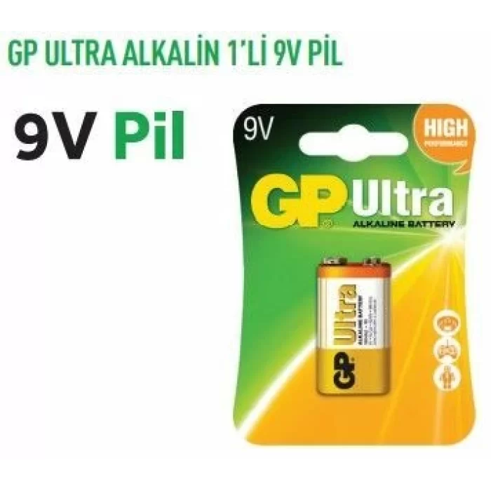 GP1604AU  ULTRA ALKALİN 1Lİ 9V PİL