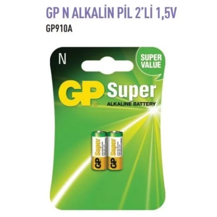 GP910A  N ALKALİN PİL 2Lİ 1,5 V