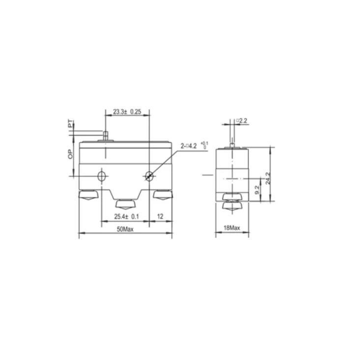 Gwest AZ - 15G - B İnce Kısa Pimli 15A Mikro Switch (20 Adet)