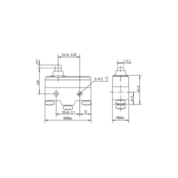 Gwest AZ - 15GD - B Kalın Uzun Pimli 15A Mikro Switch (20 Adet)