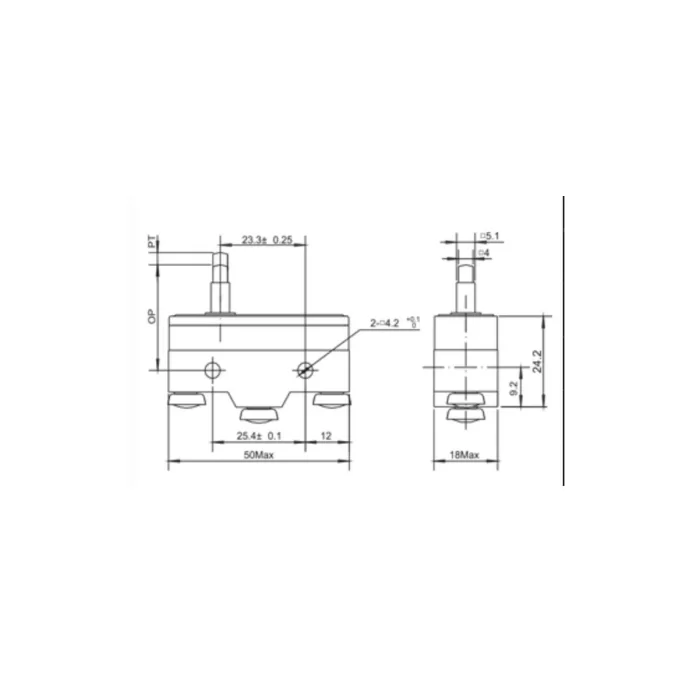 Gwest AZ - 15GS - B İnce Uzun Pimli 15A Mikro Switch (20 Adet)