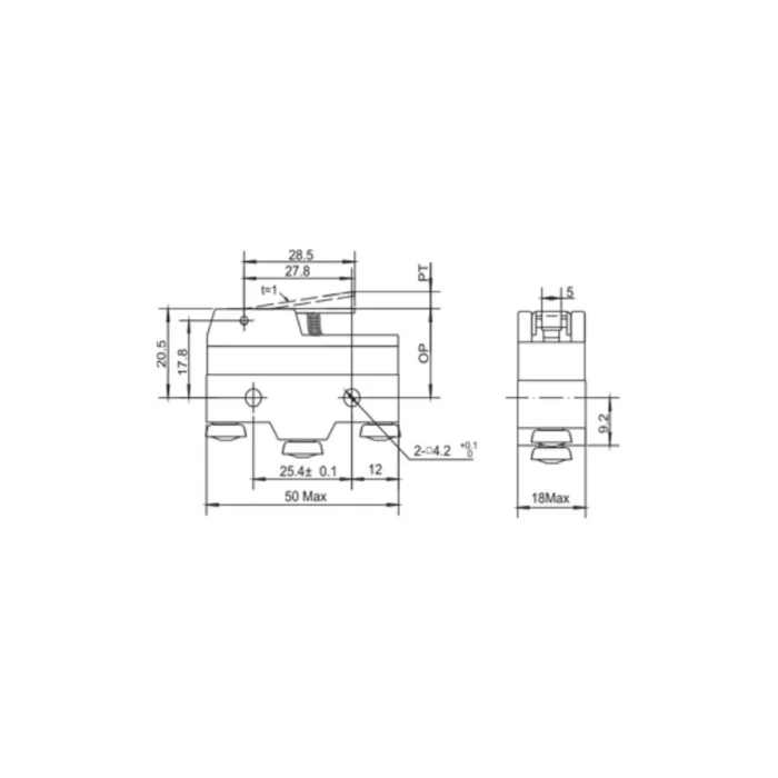 Gwest AZ - 15GW22 - B Kısa Metal Makaralı 15A Mikro Switch (20 Adet)