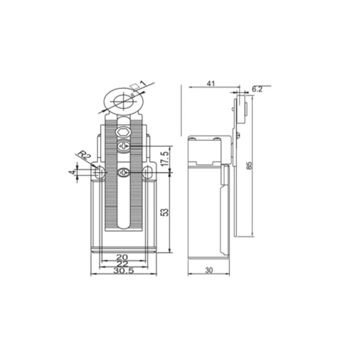 Gwest GLS-131 Limit Switch - Ayarlanabilir Metal Makaralı Çift Yön 10 Adet