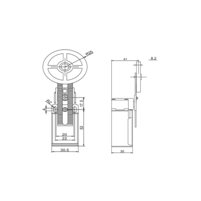 Gwest GLS -191 Limit Switch - Ayarlanabilir Kauçuk Makara 10 Adet