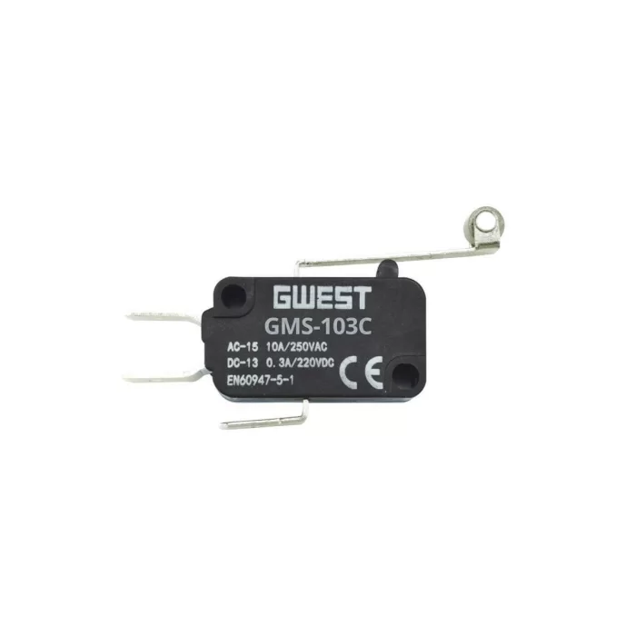 Gwest GMS - 103C 10 Amper Uzun Kollu Metal Makaralı Mikro Switch 100 Adet