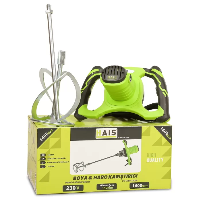 Hais Profesyonel Boya & Harç Karıştırıcı 1600 Watt HAISZY-HM-1301S