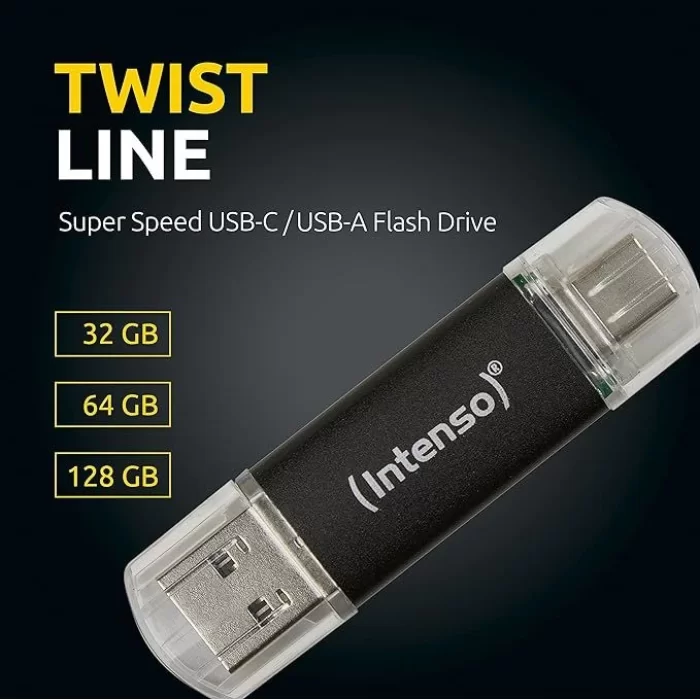 Intenso Twist Line 32 Gb Usb 3.2 Gen 1x1 Usb Bellek Siyah