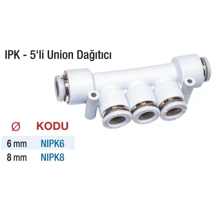 IPK 5Li Union Dağıtıcı - 5 Adet