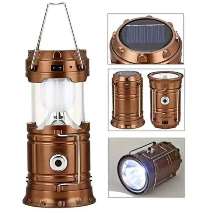IPONE GÜNEŞ PANELLİ RAYLI LED KAMP LAMBASI IP-5888
