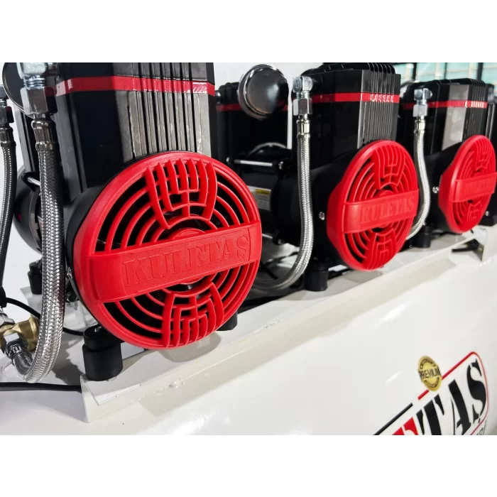 Kuletaş 200 Litre 6 HP Sessiz & Yağsız Premium Kafa Hava Kompresörü