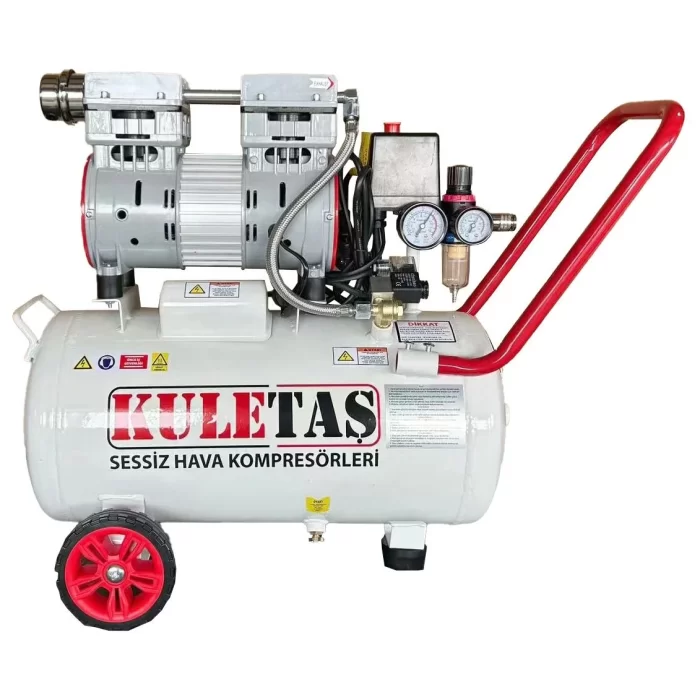 Kuletaş 24 Litre Süper Sessiz Yağsız Hava Kompresörü 8 Bar