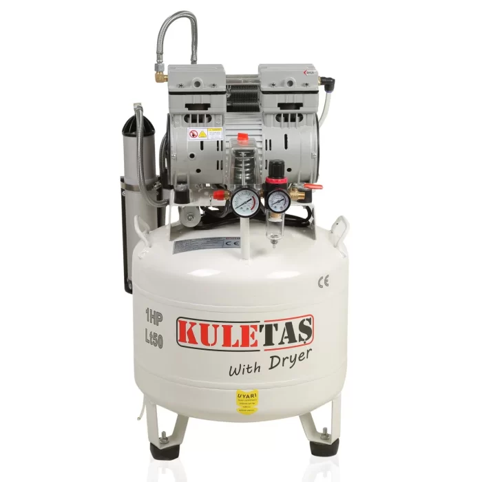 Kuletaş 50 Litre Kurutuculu Sessiz Yağsız Kompresör 8 Bar