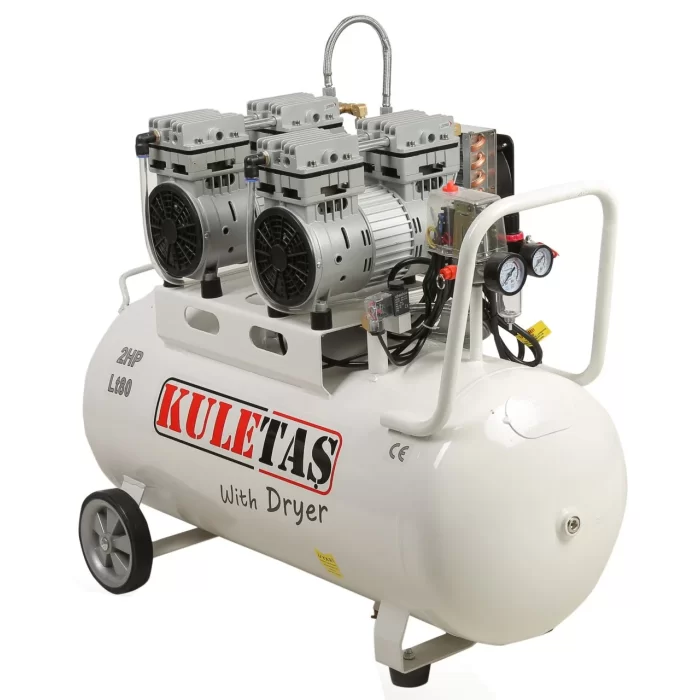 Kuletaş 80 Litre Kurutuculu Sessiz Yağsız Kompresör 8 Bar