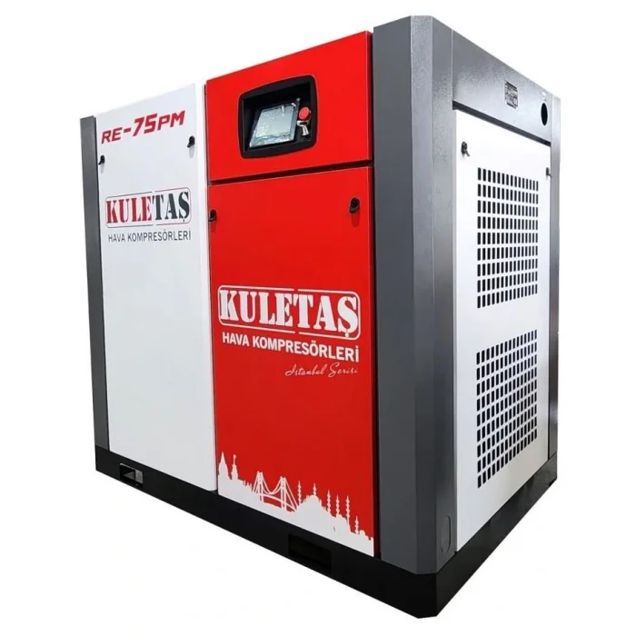 Kuletaş İnvertör Motorlu Endüstriyel Vidalı Hava Kompresörü 75 Hp RE-75 PM