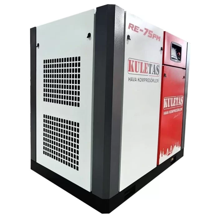 Kuletaş İnvertör Motorlu Endüstriyel Vidalı Hava Kompresörü 75 Hp RE-75 PM