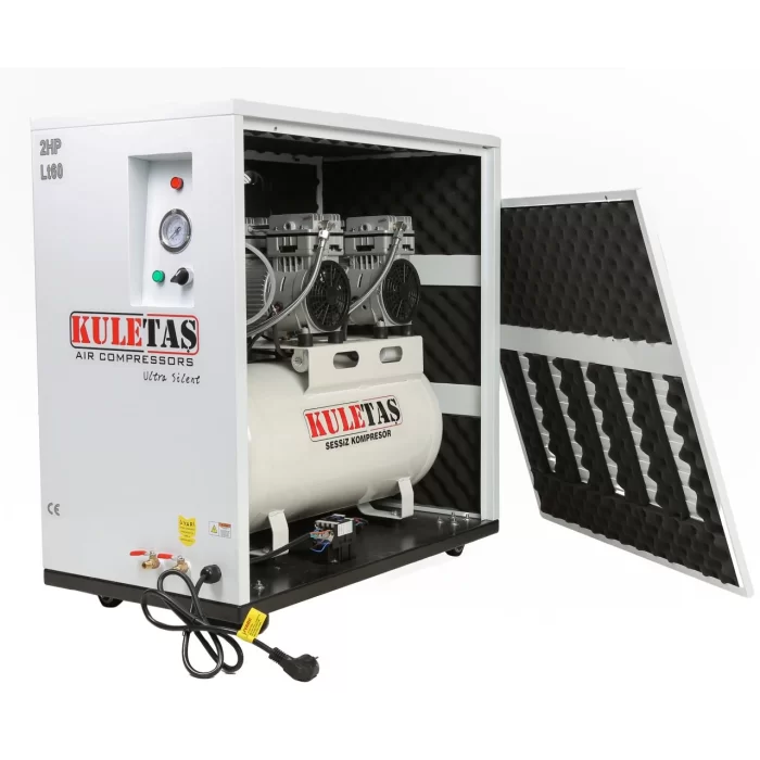 Kuletaş Kabinli Ultra Sessiz Kompresör 60 Litre 8 Bar