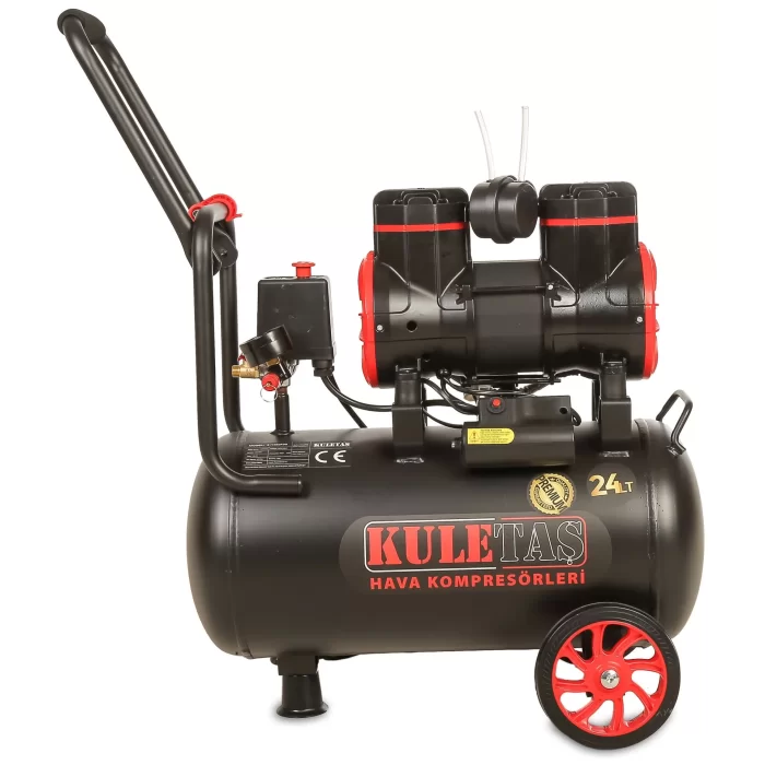 Kuletaş Premium 24 Litre Sessiz Yağsız Hava Kompresörü 2 Hp 8 bar