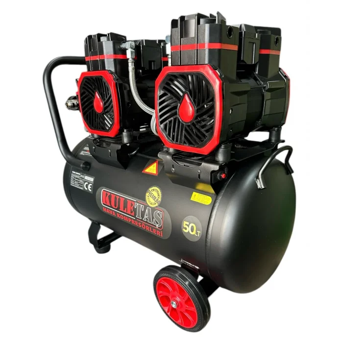 Kuletaş Premium 50 Litre Sessiz Yağsız Hava Kompresörü 4 Hp 8 Bar