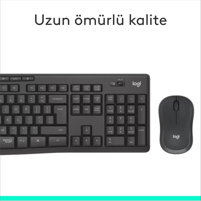 Logitech 920-009804 MK295 Kablosuz Siyah Klavye Mouse Set