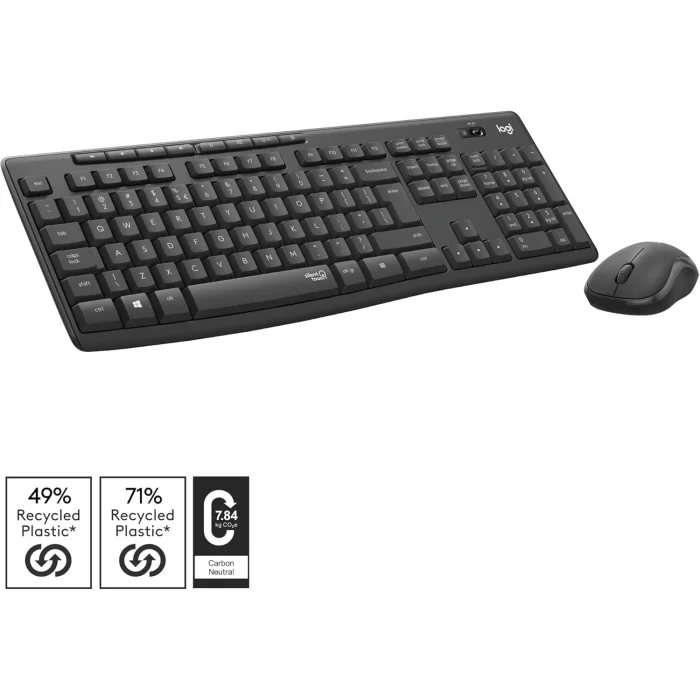 Logitech 920-009804 MK295 Kablosuz Siyah Klavye Mouse Set