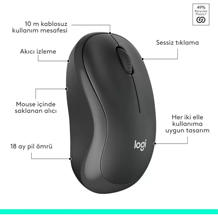 Logitech 920-009804 MK295 Kablosuz Siyah Klavye Mouse Set