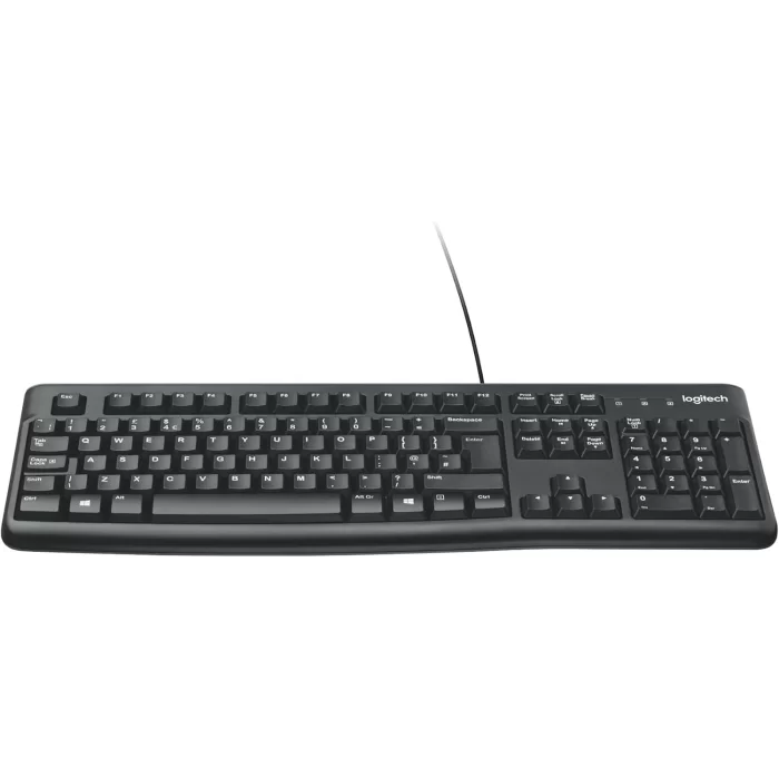 Logitech K120 Q Kablolu Klavye USB Siyah 920-002505