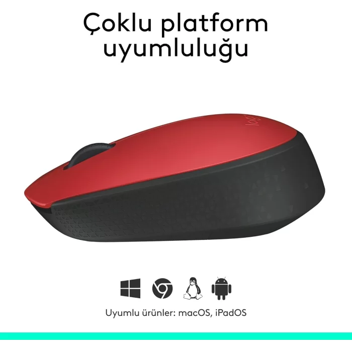 Logitech M171 Kablosuz Mouse Kırmızı 910-004641