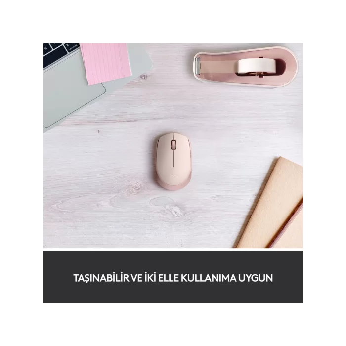Logitech M171 Kablosuz Mouse Pembe 910-006865