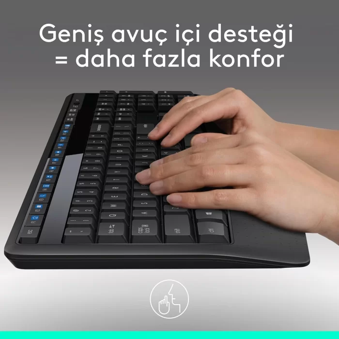 Logitech MK345 Klavye Mouse Set Kablosuz Siyah 920-006514