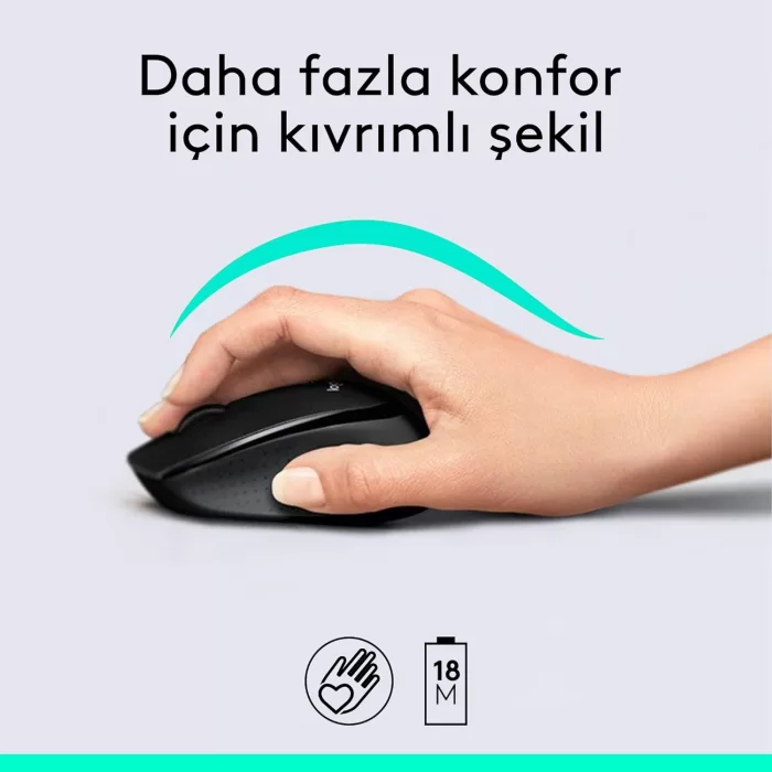 Logitech MK345 Klavye Mouse Set Kablosuz Siyah 920-006514