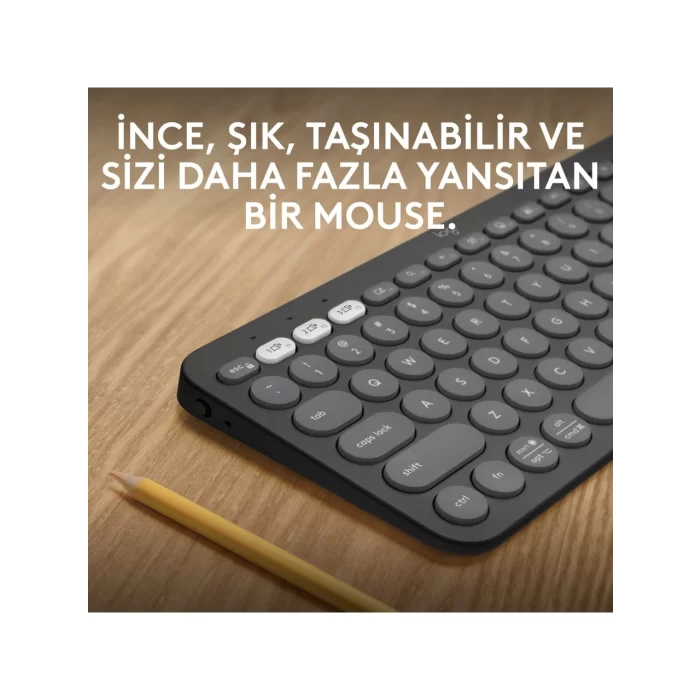 Logitech Pebble Keys 2 K380S Siyah Q Kablosuz Klavye 920-011859