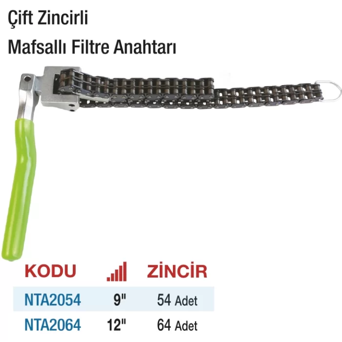 Nttools 54 Çift Zincirli Mafsallı Filtre Anahtarı