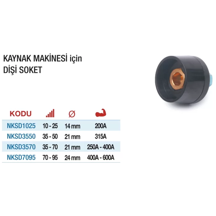 Nttools Dişi Soket (Kaynak Makinesi İçin)