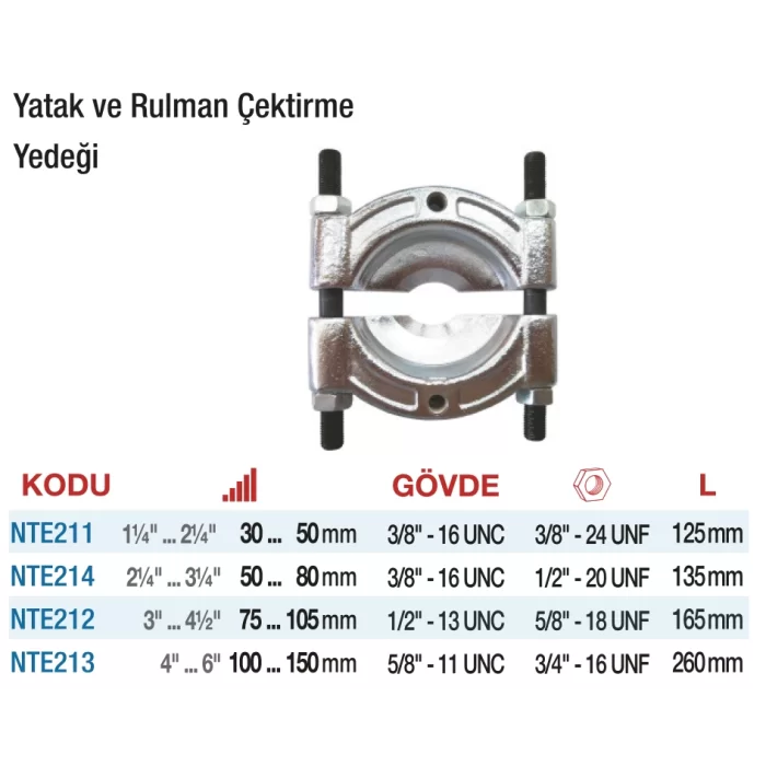 Nttools Yatak ve Rulman Çektirme Yedekleri