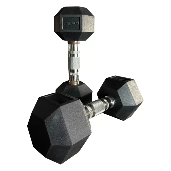 OLİMPİK KAUÇUK KAPLI KÖŞELİ DUMBELL