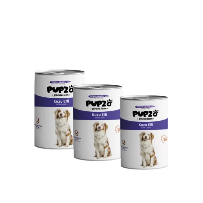 PUPZO KONS.*YAVRU KÖPEK*-KUZU PARÇA ETLİ 400GR*12