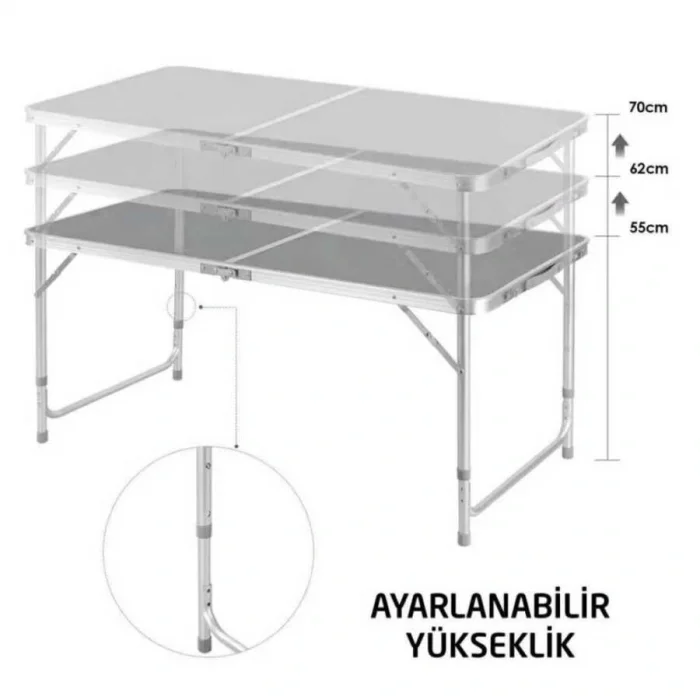 ROX CAMPING KATLANIR KAMP MASASI 120 CM
