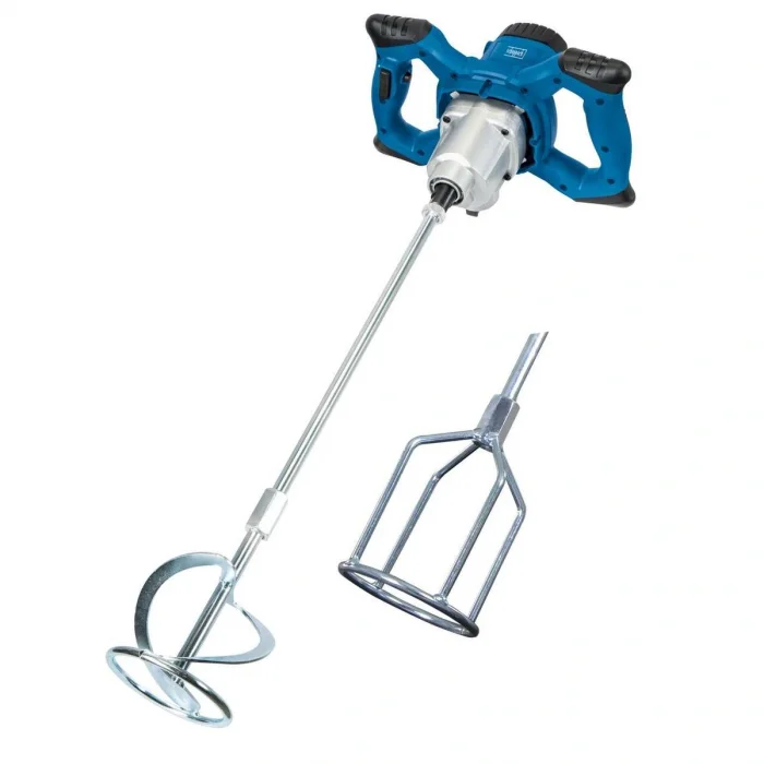 Scheppach PM1400 Boya ve Alçı Karıştırıcı – 1400 W, Çift Vitesli, 0–760 rpm