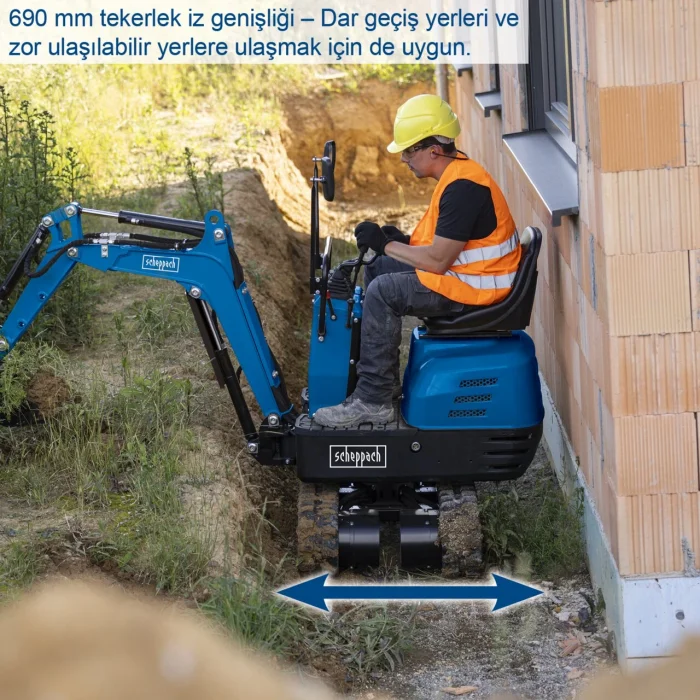 Scheppach EXC815 Mini Ekskavatör