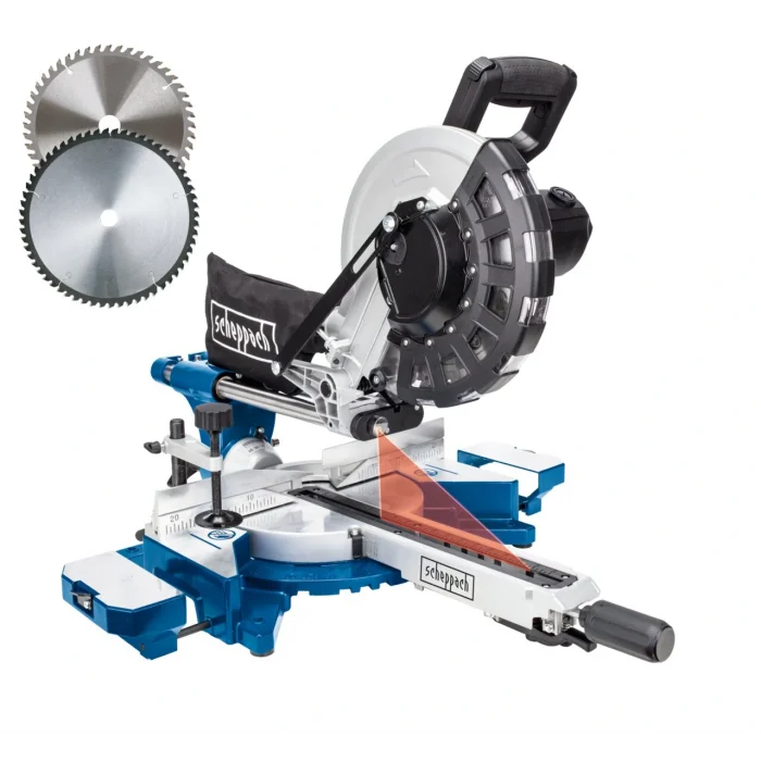 Scheppach HM254 Gönye Kesme Makinesi – 2000 W, 254 mm Bıçak, Lazerli