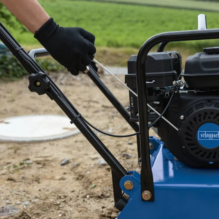 Scheppach HP1800S Zemin Sıkıştırma Makinesi – 6,5 HP Benzinli, 23000 N Sıkıştırma Basıncı