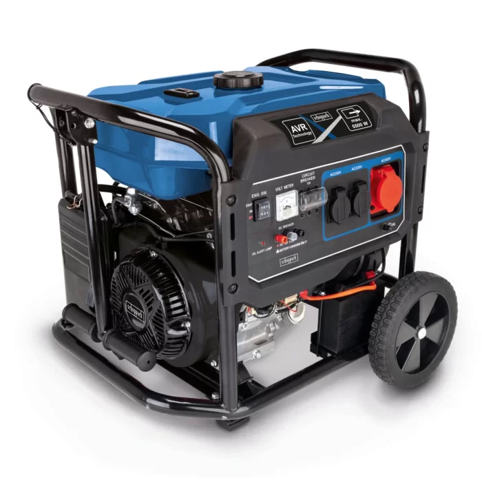 Scheppach SG7100X Benzinli Jeneratör – 5500 W, Trifaze, Elektrik Marşlı