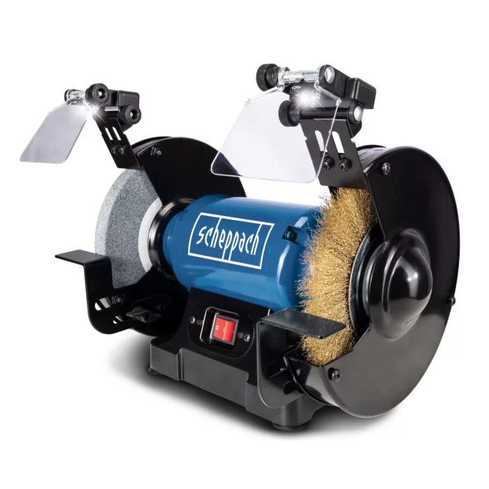 Scheppach SM200LB Tel Fırçalı Çift Taşlama Makinası