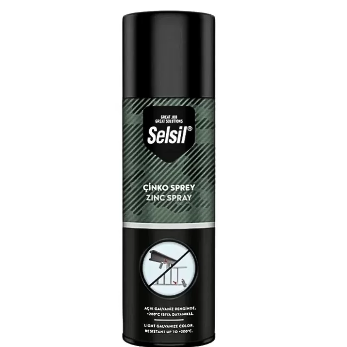 Selsil Isıya Dayanıklı Çinko Zinc Spreyi 400 ml.