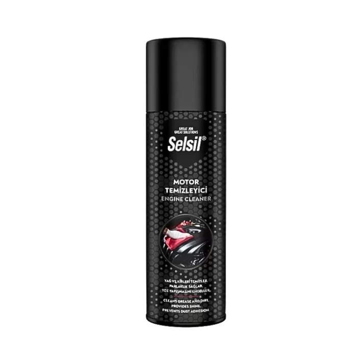 Selsil Susuz Motor Temizleme Spreyi Motor Parlatıcı Sprey 500 Ml