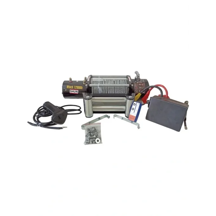 SHUN 12 V 12000LB Araç Vinci Uzaktan Kumandalı