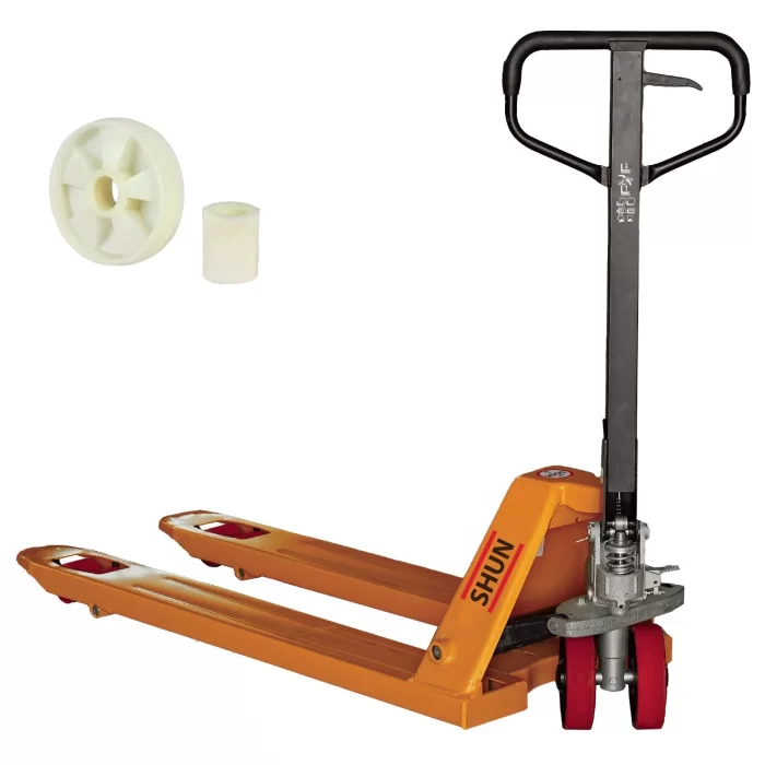 Shun 2.5 Ton Kapasiteli Beyaz Teker Transpalet ACS250N