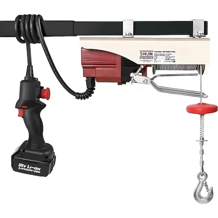 Shun 250/500Kg 380W 21 V Dc Akülü Elektrikli Mini Vinç